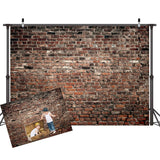 1 x RAW Customer Returns LYWYGG 10x8FT Brick Wall Photo Backdrop Brown Brick Wall Family Celebration Party Background Baby Prop Photography Brown Background Photo Studio Background Studio Backdrop CP-312-1008 - RRP €42.99