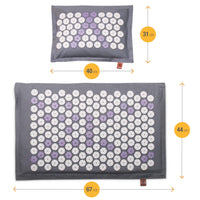 1 x RAW Customer Returns High Pulse Eco Acupressure Set incl. Bag Poster - Acupressure mat pillow with magnets made from natural fibers stimulates blood circulation and relieves pain and tension - RRP €59.99