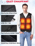 1 x RAW Customer Returns KEMIMOTO Heated Vest for Men Women, Electric Heated Vest with USB, Battery-Powered Heated Vests Dual Controls for Outdoors Work Skiing Hiking Hunting Motorcycle Battery-Free S - RRP €69.99