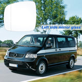 1 x RAW Customer Returns Mirror glass replacement for VW T5 Caddy, outside mirror right heated replacement mirror glass compatible with T5 2003-2009, mirror glass compatible with Caddy 2004-2015 left  - RRP €18.14