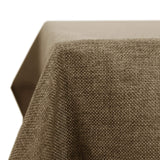 1 x RAW Customer Returns Deconovo Rectangular Water Resistant Linen Look Tablecloth Stain Resistant for Picnic 130 x 220 cm Taupe. - RRP €21.96