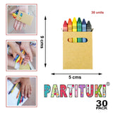 1 x RAW Customer Returns Partituki 30 sets of crayons. Each with 6 crayons. Gift for pi atas or for guests at children s birthday parties - RRP €21.67