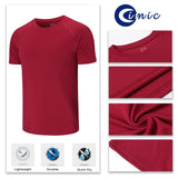 1 x RAW Customer Returns Cimic Pack of 5 Sports T-Shirts Men s Functional Shirt Sports Shirt Men s Short Sleeve T Shirt Breathable Training Shirt Men Fitness Gym Running Shirt Hiking Shirt Men Set 510-Black White Green Navy Red-XL  - RRP €39.19