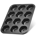 1 x RAW Customer Returns LINFELDT Muffin pan 12-pack, non-stick coated - 7cm wide muffin baking pan - cupcake pan, muffin tray 12-pack - muffin tray large muffin - muffin baking pan - 34.5 x 26 x 3.5 cm - RRP €12.99