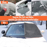 1 x RAW Customer Returns LULUETPUE Foldable Car Windshield Cover with Magnetic Attachment, Winter Car Windshield Cover Against Ice, Snow, Frost, Dust, Sun 180 x 115cm  - RRP €34.8