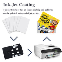 1 x RAW Customer Returns  250 Pack Inkjet Printable PVC Identification Cards Compatible With Epson and Canon Inkjet Printers, CR80 30 MIL, Waterproof Material, Both Sides Can Be Printed-TimesKey - RRP €52.99