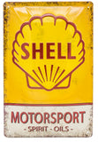 1 x RAW Customer Returns SHELL retro gas station advertisement, high-quality embossed metal sign, 30 x 20 cm, garage, workshop, rally, car - RRP €24.95