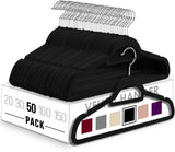 3 x RAW Customer Returns Utopia Home Velvet Hangers - Velvet Suit Hangers with Tie Bar - Non-Slip Black, Pack of 50  - RRP €77.55