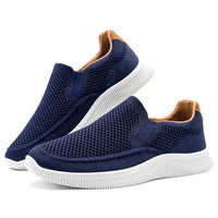 1 x RAW Customer Returns ODCKOI Men s Slip On Casual Sneakers Lightweight Breathable Shoes Mesh Casual Shoes Comfortable Sports Shoes Walking Sneakers Loafers Dark Blue 46 - RRP €40.26