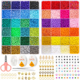 3 x RAW Customer Returns Frendour Beads for Bracelets, 16000 Pieces 48 Colorful 3mm Beads Set for Bracelets Necklace Earrings, Glass Beads with Smiley and Letter Beads for Adults DIY Jewelry Making - RRP €38.94