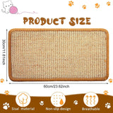 3 x Brand New 2 pieces cat scratching mat sisal, natural sisal scratching carpet cat, cat scratch protection, cat scratching mat scratching mat, cat floor scratching pad, for sofa furniture door scratch protection 60X30cm  - RRP €66.54