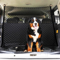 1 x RAW Customer Returns CiuGear Car Safety Net Barrier Divider Net, Portable Double Layer Car Safety Net, Universal Pet Divider Adjustable Oxford Fabric Dog Net for Car, 120x85cm - RRP €27.99