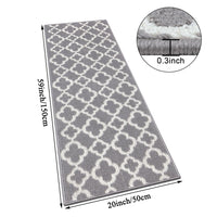 1 x RAW Customer Returns SHACOS Carpet Runner Non-Slip 50x150 cm Carpet Runner Hallway Washable Carpet Runner Hallway Modern, Hallway Runner, Kitchen Carpet Non-Slip Washable, Corridor Carpet Runner for Hallway, Kitchen, Entrance, Gray - RRP €23.99