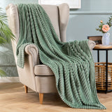 1 x RAW Customer Returns MIULEE Cuddly Blanket Fleece Blanket Flannel Blanket Solid Color Living Room Blankets Couch Blanket Fluffy Throw Microfiber Bedspread Sofa Blanket Blanket For Bed Sofa Bedroom Office 60x80Inch 150x200cm Matcha Green - RRP €26.0