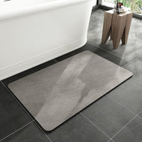 1 x RAW Customer Returns KAZOLEN non-slip bath mat super absorbent bathroom carpet thin 40 x 60 cm washable quick-drying bath mat shower mat for shower, bathtubs and bathroom, toilet, grey - RRP €20.05