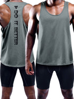 1 x RAW Customer Returns Pack of 3 tank tops for men, summer sleeveless muscle shirts, gym sports undershirt, functional shirt, workout tank top, fitness armpit shirts, bodybuilding tee shirt for men Black Gray Dark Grey-3P06-2XL - RRP €25.4