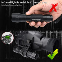 1 x RAW Customer Returns DARKBEAM Infrared Flashlight Night Vision 850nm LED Infrared Light 10W, Work for Night Vision Devices, Zoomable Invisible IR Illuminator with Battery Rechargeable for Hunting, Observation, Rescue, 501BX - RRP €40.33