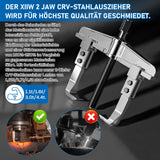 1 x RAW Customer Returns XIIW 3-piece universal puller 2 arms, span 40-150mm, adjustable bearing puller parallel puller 110-170mm depth, claw puller ball bearing puller, ejector puller tool 4 6 8  - RRP €55.99