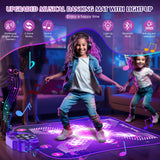 1 x RAW Customer Returns Hot Bee dance mat for children aged 3-12, gifts for girls aged 3 4 5 6 7 8 9 10 11 12, children s dance mat with 6 LED lights music Bluetooth, toys for girls aged 3-12 - RRP €59.99