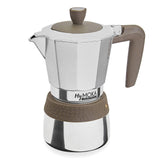 1 x RAW Customer Returns Pedrini MyMoka Induction coffee maker, 6 cups, midnight blue - RRP €29.41