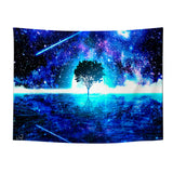 6 x Brand New Roninkier Tree of Life Tapestry Psychedelic Forest - Moon Sun Tapestry Fluorescent-UV Wall Hanging Wall Cloths Black Aesthetic Wall Towel Decor for Bedroom Living Room, 200x150cm - RRP €150.78