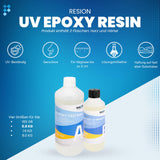 1 x RAW Customer Returns Epoxy resin with hardener, with UV blocker, crystal clear 0.8 KG Epoxy resin set, epoxy resin, synthetic resin, resin casting resin, epoxy resin, casting resin set, synthetic resin casting set, epoxy resin beginner - RRP €25.99