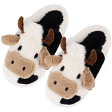 2 x RAW Customer Returns Shoppawhile Slippers Women s Winter Cow Gifts for Women Plush Warm Cuddly Fluffy Cow Slippers Funny Cow Gifts Non-Slip Cozy Cow Slippers 42 43 EU - RRP €36.28