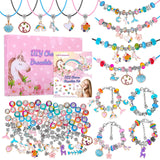 1 x RAW Customer Returns modacraft 122 pieces jewelry craft sets, charm bracelet craft set, gifts for girls, DIY jewelry making kit, toys for children, adults, jewelry making set, pearl snake chain - RRP €18.99