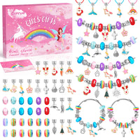 1 x RAW Customer Returns Bancyer girls gifts 5-12 years, Advent calendar bracelets make your own children, Santa Claus gifts children Christmas gifts for girls toys, jewelry crafts girls gifts - RRP €11.78