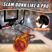 1 x RAW Customer Returns KIZJORYA children s indoor basketball hoop, mini basketball hoop with 4 balls, folding door basketball system for children, teens and adults aged 3 and over - RRP €36.29