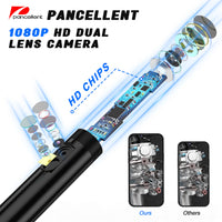 1 x RAW Customer Returns Pancellent 1080P HD Dual Lens Endoscope Snake Inspection Camera, Type C Endoscope, WiFi Scope Camera with 6 LED Lights for Android and iOS Smartphones, iPhone, iPad, Samsung 3M  - RRP €34.19