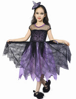 10 x Brand New IKALI Witch Costume for Kids Girls, Spider Skeleton Halloween Carnival Party Dress 3-4 Years - RRP €161.3