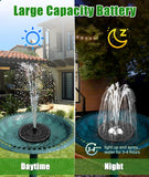 1 x RAW Customer Returns SZMP Solar Fountain for Outdoors 100 Glass 2023 Upgraded, 3.5W Solar Pond Pump with 8 Effects Solar Water Pump Solar Floating Fountain Pump for Garden, Bird Bath, Pond, Fish Tank - RRP €30.24