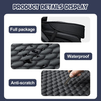 1 x RAW Customer Returns ZATOOTO Waterproof Car Seat Cushion, Pack of 2 Universal Leather Car Seat Cover, Car Seat Protector for Driving Front Seat, Anti-Slip Soft, Black - RRP €29.96