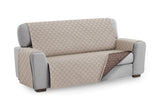 1 x RAW Customer Returns Textilhome - Malu Sofa Cover, 4 Seater, Reversible Quilted Sofa Protector. Color Beige C 7 - RRP €36.99