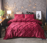 2 x Brand New RAJEGAR 3 Piece Bedding Set Diamond Pleat Duvet Cover with 2 Pillow Shams - RRP €57.76