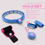 1 x RAW Customer Returns WELLRELAXX Smart Hula Hoop quiet up to 113cm circumference Hula Hoop for adults Hula Hoop with weight ball Hula Hoop for losing weight with belly belt - protects skin and clothing - RRP €29.99