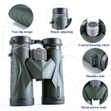 1 x RAW Customer Returns NOCOEX Compact Binoculars, With Wide View of 10x42, Best Choice for Bird Watching, Climbing, Travel, Games, Concerts, Suitable for Sports and Outdoor Activities green . - RRP €65.99