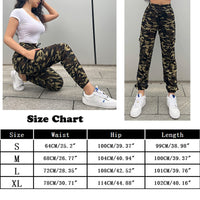 1 x RAW Customer Returns Nuofengkudu Camouflage Pants Women Harem Cargo Side Pockets Jogging Pants Elastic Waist Teenager Girls Joggpants Sweatpants Sports Pants Harem Pants Comfortable Sports Pants Green M - RRP €24.99