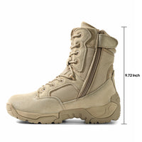 1 x RAW Customer Returns NORTIV 8 Men s Military Boots Security Tactical Boot Zipper Boots Combat Boots Spring Boots Shoes Response,Sand,48EU - RRP €60.49