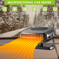 1 x RAW Customer Returns  2024 NEW 200W car heater 12v portable car fan heater 12 volt battery-operated auxiliary heater fan car heater with cigarette lighter defogger window heater for camping truck motorhome car - RRP €27.53