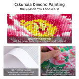 6 x Brand New Cskunxia 5D DIY diamond painting pictures large, full drill for adults and children, 4 packing, decoration for home wall  - RRP €96.78