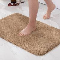 1 x RAW Customer Returns MIULEE Rug Bath Mat Bathroom Rug Bed Mat Non-Slip Bath Mat Bath Mat Absorbent Shower Mat Washable Doormat for Living Room Bedroom Bathroom 50 x 80 cm Coffee - RRP €22.18