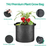 1 x RAW Customer Returns T4U 5 Pack 26L Nonwoven Potato Planting Bag, 7 Gallon 34cm Plant Pot Planting Bags with Carrying Handles, Reusable Potato Sack Planting Bag for Flowers and Vegetables Outdoors Black  - RRP €21.99