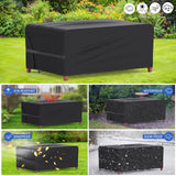 1 x RAW Customer Returns Yomisee garden furniture cover, 200X160X70cm waterproof cover for garden furniture protective cover tarpaulin for furniture sets, Oxford fabric covers for garden table seating group - RRP €22.99