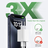 1 x RAW Customer Returns USB C Charger 40W, 2 Pack Dual C Port Fast Charger 20W Charger for iPhone 15 Pro Max 11 12 13 14 Pro Max Mini, Samsung Galaxy S22 Charger, Cell Phone Power Supply Adapter USB C 5g Charger - RRP €23.99