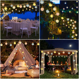 1 x RAW Customer Returns Qedertek Solar Fairy Lights Outdoor Weatherproof, 6M Solar Fairy Lights Outdoor Warm White with 16 Cotton Ball, LED Rope Solar Fairy Lights for Garden, Balcony, Wedding, Party, Children s Room, Indoor Easter - RRP €22.43