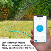 1 x RAW Customer Returns Smart Irrigation Timer with Wi-Fi Hub, Bluetooth Hose Timer with Rain Delay for Outdoor Garden Lawn Faucet, Programmable Watering Sprinkler Timer - RRP €45.56