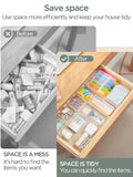 1 x RAW Customer Returns InnoGear Drawer Organiser System, 16 Pieces Drawer Organiser Drawer OrganizerPlastic Dressing Table Organizer for Bathroom Cosmetics Kitchen OfficeStationery - RRP €19.15