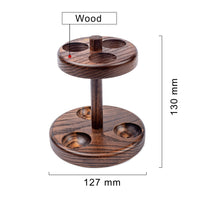 1 x RAW Customer Returns Dr. Watson wooden pipe stand for 3 tobacco pipes, handmade from solid wood - RRP €39.9